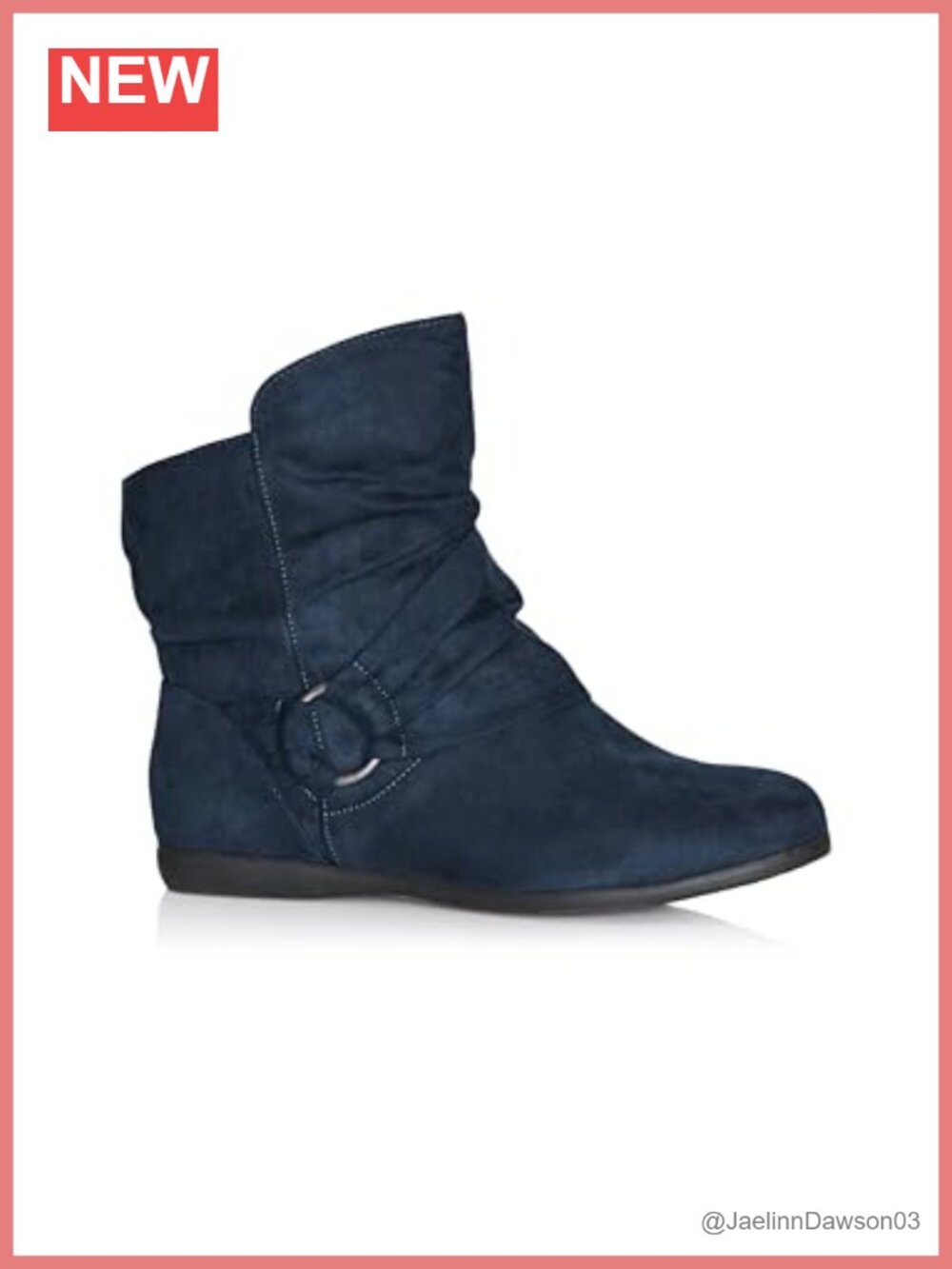 Avenue Women's Cloudwalkers Wide Fit Serena Ankle Boot Faux Suede